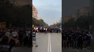 Spartak Varna corteo on the derby day 🔥🔥 #spartak #varna #spartakvarna #varnaderby