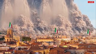 Italy panics: 1 hour after Etna volcano eruption, as ash covers Sicilian town, rumbles across land