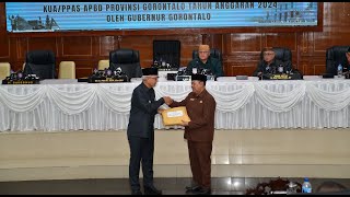 Pj Gubernur Gorontalo Serahkan Dokumen KUA-PPAS APBD Perubahan ke DPRD