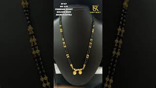 NEW VARIETY IN PREMIUM SHORT DOUBLE LINE GOLDEN WATI AND PENDANT MANGALSUTRA#watimangalsutra #gold