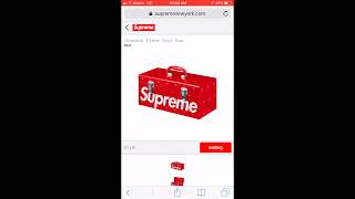 SUPREME WEEK 1 FW18 MANUAL LIVE COP