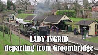 RD26613vid.  LADY INGID departing from Groombridge.