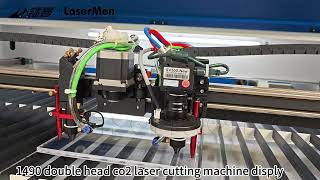 [LaserMen] LM-1490-2 Double Heads CO2 Laser Engraving Cutting Machine with High Precision #laser