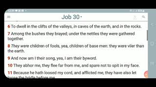 KJV-Daily Bible: p.m. Job 30:1-31