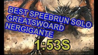 MONSTER HUNTER - SPEEDRUN NERGIGANTE 1:53