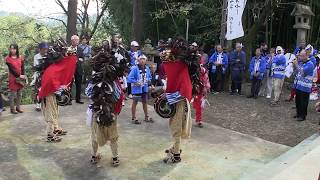 平成30年 長根神社秋季例大祭 宿獅子舞 ”幣掛かり”