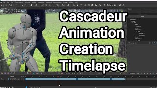 Cascadeur Animation Timelapse: Frank the Panda's Musical Journey