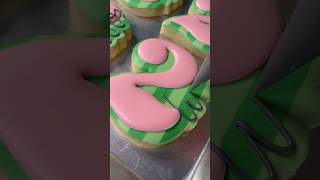 2nd Birthday Cocomelon Sugar Cookie #cookiedecorating #oddlysatisfying #cocomelon