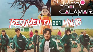 El Juego Del CALAMAR🦑 ||Resumen en 1 MINUTO #Shorts