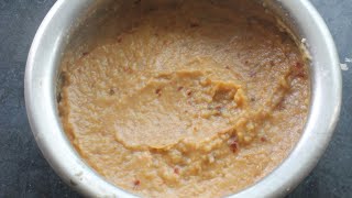 Brinjal Chutney/Katrikai Thogayal/Aubergine Dip for Rice/Baigan ki Chutney/Brinjal Thogayal