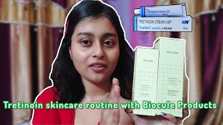 Tretinoin Nighttime Skincare Routine With New Biocule Products 🦋✨️