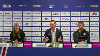 Pressekonferenz vor FC Blau-Weiß Linz vs. FC Red Bull Salzburg