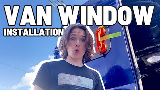 VAN Window Install (No Experience!) | Transit Conversion