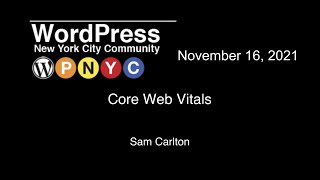 Core Web Vitals