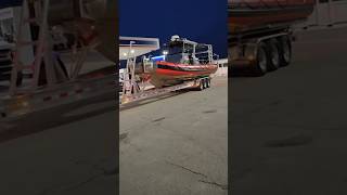 Panama City fireboat being hauled 🔥.