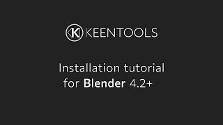 How to Install KeenTools Blender Pack in Blender 4.2