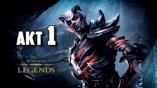 Первый взгляд на игру The Elder Scrolls Legends АКТ 1 - Беглецы (увлекательные карточные баталии)