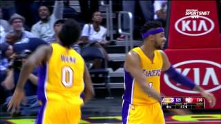 Lakers at Atlanta (D'Angelo to Nick Young for the ice) - 11/02/16