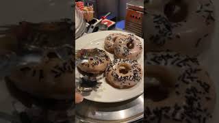 Delicious dessert dark chocolate cupcakes donuts 🍩