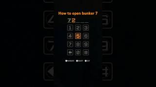 How to open bunker 7 (urzikstan) #shorts