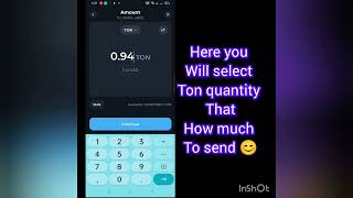 How to send Ton from one wallet to other wallet | Easy way | Ton transaction7 #airdrop #bitcoin