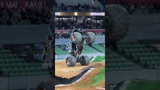 Monster Truck 2Wheel Flip In Monster Jam #thar #trending #viral #scorpio #monsterjam #shorts