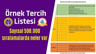 Sayısal 500 000 sıralamalarda neler var