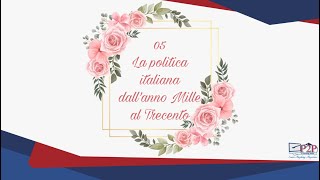 Lezione 5 - La politica italiana dall'anno Mille al Trecento