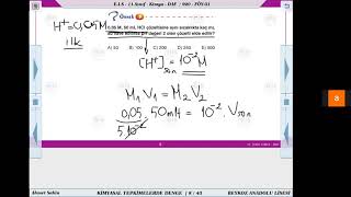 KİMYA /  ASİT BAZ DENGESİ - 6 / 11.SINIF