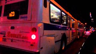 2003 NewFlyer D60HF 5704 on the M23 to FDR Drive