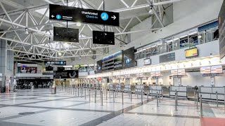 Budapest Airport Completely EMPTY due to the coronavirus pandemic “Ghost Airport”