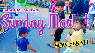 JALAN JALAN PAGI BERSAMA KAKAK MAUZA DAN MBAK ALMEERA