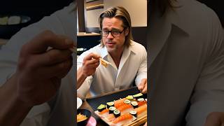 What BRAD PITT eating? #aifood #aiartwork #bradpitt