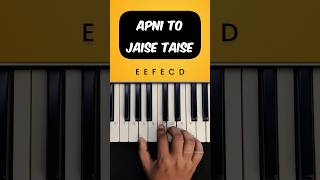 Apni To Jaise Taise Easy Piano Tutorial