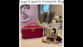 Amazon Li&Ko Travel Makeup Bag, Large Travel bag, Waterproof Cosmetic bag, Travel Makeup.