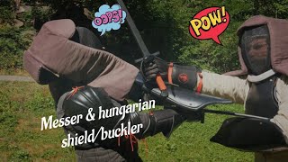 Messer and hungarian shield/buckler