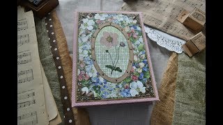 Junk Journals Flip Through \ Romantic Floral & Garden Journal (sold)