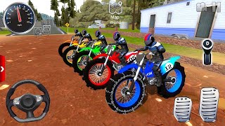 Off-road Motocross US Bike Multiplayer Mud Racing Motorcycle Stunt Bike Android 3D Driving Gameplay