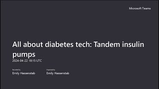 All about diabetes tech: Tandem insulin pump