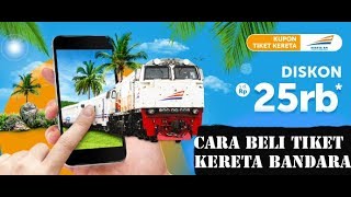 cara booking  beli  online tiket kereta bandara di traveloka, kuala namu internasional air port