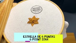 100)*ESTRELLA DE 6 PUNTAS - 6 POINT STAR* [Bordado a Mano ~ Hand Embroidery]