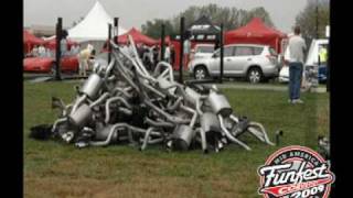 Corvette Exhaust Pile at Corvette Funfest - Mid America Motorworks in Effingham, IL 2009