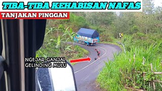 Truk tidak kuat nanjak | di atas tebing curam