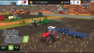 Fs18 Tarla sürüp ekmek / to plow the field and sow / Farming simulator 18