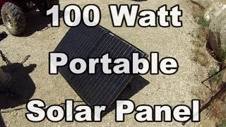 100 Watt Portable Solar Panel Review While Boondocking