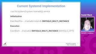 MariaDB PaaS using systemd multi-instance / socket activation - Daniel Black - FOSDEM 2021