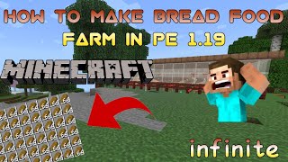 How To Make Bread Food Farm in Minecraft pocket edition/bedrock edition 1.19