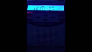 NOAA Weather Radio. 10:00 PM severe thunderstorm warning and flash flood warning issued.