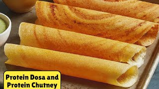 How to Make HIGH PROTEIN Dosa and Chutney Recipe | डोसा रेसिपी |  How to Make Dosa | Dosa Recipe