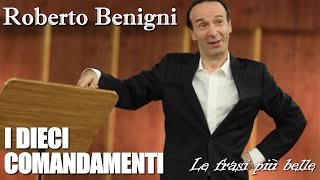 Roberto Benigni e i Dieci Comandamenti - Le frasi più belle